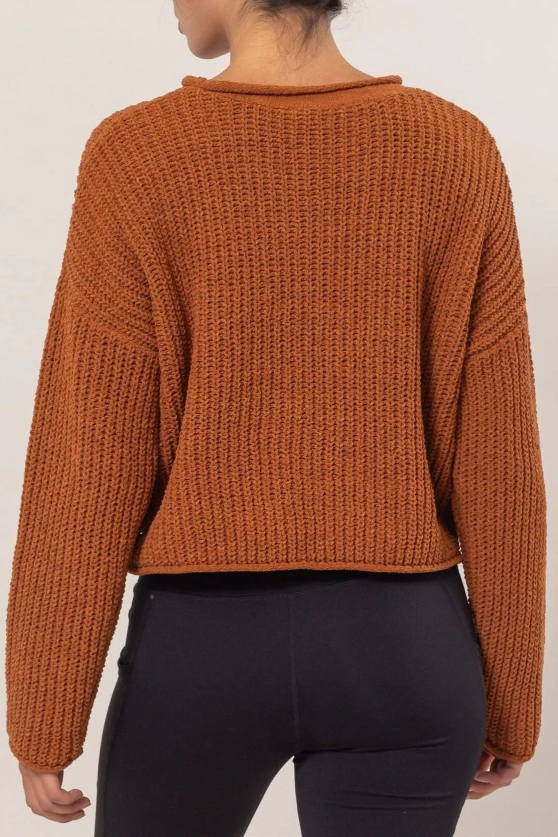Anika Rolled Edge Sweater
